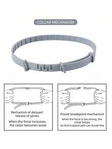 Pet Flea, Tick & Parasite Repellent Collar, Suitable For Cats And Dogs, Adjustable, Comfortable And Easy To Remove, Fits Puppies And Large Dogs, Featuring Convenient Quick-Release Design, Suitable For Puppies 7 Weeks And Older, Dog Supplies - Multicolor - View 9