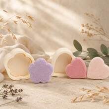 4 Shapes Bath Bomb Mold 3D Heart Flower Round Disc Sphere Shampoo Press Bar Mold DIY Solid Plastic Handmade Soap Mould Round Ball Shaped Shampoo Soap Mold Soap Making - Bath Bomb Mold - View 4