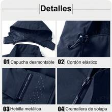 Men Shell Jackets - Navy Blue - View 6
