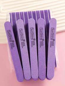 5/10/20/50pcs Oval Nail File Set, 0.47 Inch Thick Sponge Nail File For Gel Nails, Washable Double-Sided 100/180 Grit Polishing File - Multicolor - View 11