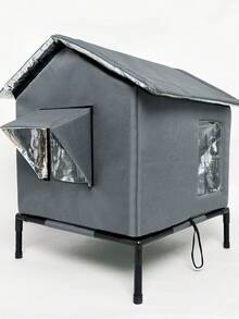 Tempat Tidur Kucing Sepanjang Musim, Rumah Kucing, Tenda Tertutup Hangat, Gua Kucing, Siap untuk Musim Dingin, Tahan Gigitan, Dapat Digunakan Sepanjang Tahun - M-40*36*50cm - View 9
