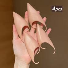 5pcs Halloween Elf Ears, 2/4/8pcs Cosplay Costume Hair Additions For Women, Suitable For Holiday Performances, Headwear Gifts - Multicolor - View 8