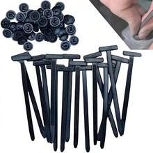 20/50/100/200pcs Multi-Function Cable Tie Clips, Perforated Rivet Fasteners For Engine Base, Fender Liner, Trunk Lid, Cable Ties, Car Accessories, Backyard Supplies, Home Decor, DIY Accessories - Heart-piercing Nail - View 2