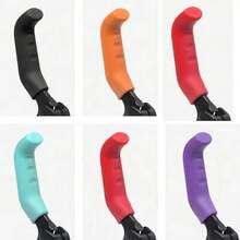 MOTSUV Mountain Bike Bicycle Riding Non-Slip Soft Handlebar Grips Set, Universal Lock-On, Rubber + Silicone Brake Grip Protector Kit - Multicolor - View 3