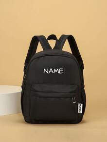 1pc Mini Personalized Back To School Casual Versatile Backpack, Zipper Closure Nylon Material, Adjustable Shoulder Straps, Hand-Carry, Suitable For School, Shopping, Daily Outings, Outdoor Travel. Birthday Gift. - Small Size Fengmai - View 16