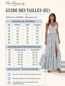 Blue Floral Chiffon V-Neck Backless Tiered A-Line Maxi Dress - 淺藍 - 查看 11