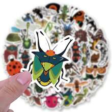 60PCS Insect Stickers Pack | Beautiful Pattern Stickers, High Quality Stickers Water Bottles, Decorative Paper, Journaling, Laptop, Bumper, Skateboard, Scrapbook, Suitcase, Refrigerator, Plan Book, Keyboard, Car Sticker - Insect - View 4