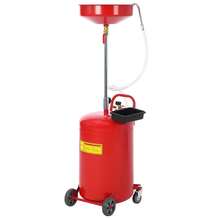 Techigher 75L Portable Waste Oil Drain Tank, Air Operated Mobile Suction Oil Drainer With Wheels, Height Adjustable Fluid Extractor With Tool Tray For Garage & Workshop - Multicolor - View 8