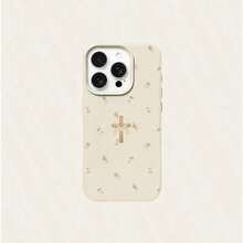 For IPhone 17 16 15 14 13 12 11 Pro Max Plus Air XS X XR Floral Religious Mythological Character Cross Pattern Phone Case Cover - 1 - 查看 6