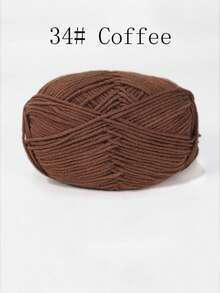 4-Ply Milk Cotton Yarn For Crocheted Blanket, Clothes, Handbag, Slippers, Various Color Combinations, 50g Per Piece, Autumn And Winter Crocheted Scarves, Hats, Sweaters, Etc. DIY Gifts, Suitable For Beginners - Multicolor - View 8