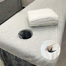 Disposable Perforated Massage Bed Cover, Smooth Fabric, Easy To Clean, Suitable For Beauty Salon Massage Bed, Disposable Bed Sheet, Spa Supplies - Multicolor - View 2