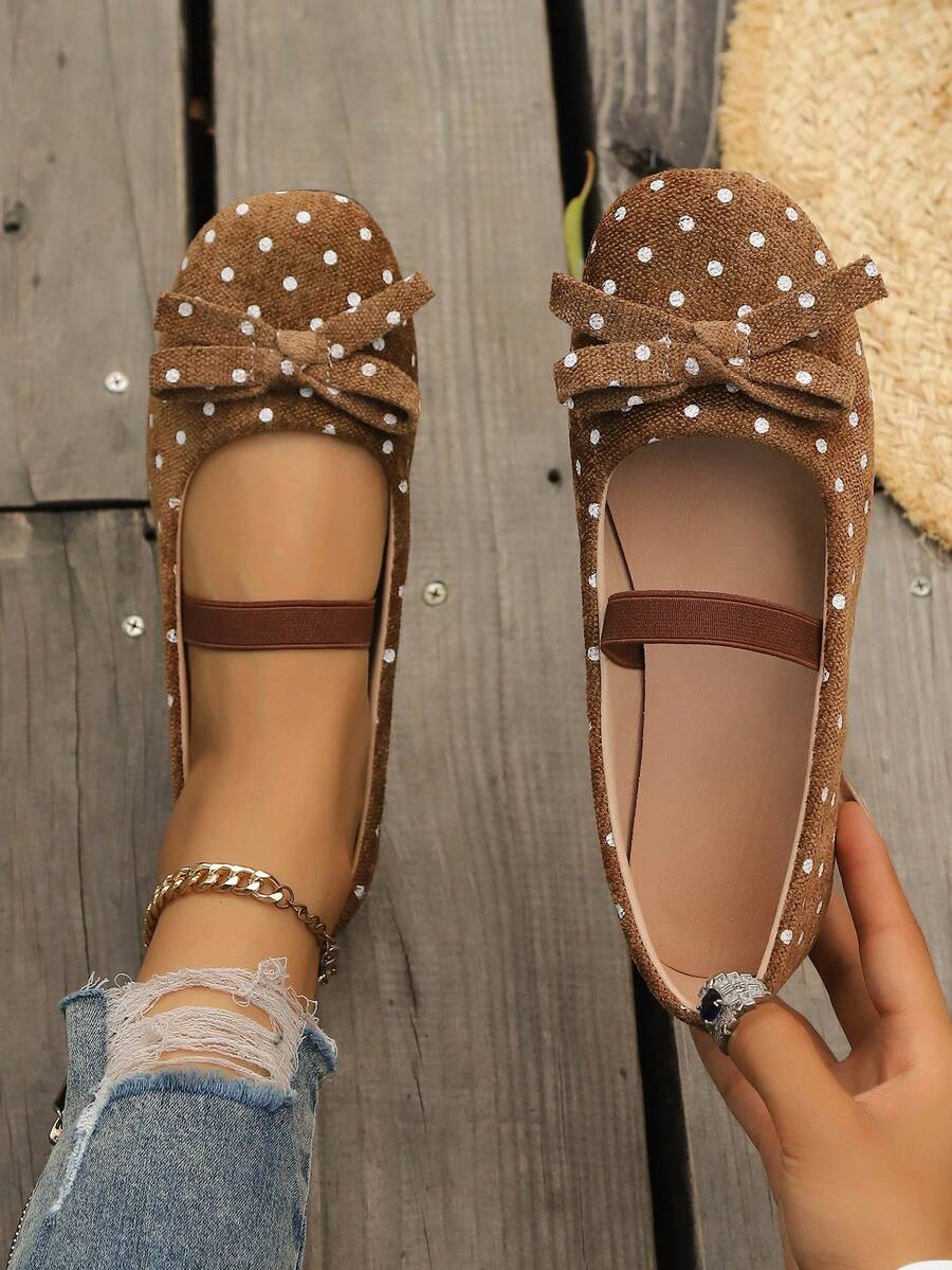 2027 Spring/Summer New Flat Slip-On Shoes Fashion Versatile Casual Embroidered Flat Women's Shoes Low-Top Slip-On Women's Flat Shoes All-Season Women's Shoes Work Shoes - Brown - View 1