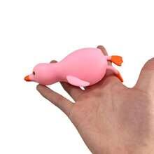 1 pezzo Giocattolo antistress in silicone a forma di anatra gialla carina - Dispositivo antistress sensoriale per adulti, adatto per il relax in ufficio/interazione durante feste. Questa creativa anatra gialla --Squishy-Squishys-Squishies--Crunchy Squishy - Multicolore - Visualizzare 4