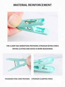 10/50 cái kẹp quần áo chống gió và kẹp khăn bằng nhựa chịu lực, kẹp tất cho phòng tắm, du lịch, ký túc xá, nhà bếp, đồ dùng giặt là gia đình, màu ngẫu nhiên - Nhiều màu - Xem 3