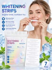 7pcs White Teeth Decor Floss Set, Gentle & Non-Irritating, Alcohol-Free, Party Decoration - Multicolor - View 1