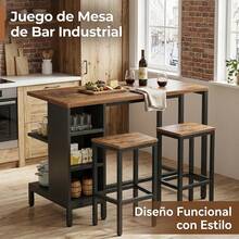 Dining Table & Chair Sets - Coffee Brown - View 11