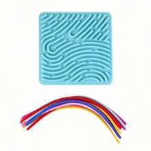 Sensory Activity Board: Adult Double-Sided Silicone | Quiet And Clean, Relieves Anxiety, ADHD And Autism Symptoms | Comes With 8 Ropes | Suitable For Teens 14+, Breathable Silicone Toy, Creative Toy, Stress Relief Tool - Multicolor - View 17