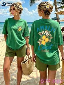 Women T-Shirts - 綠色 - 查看 1