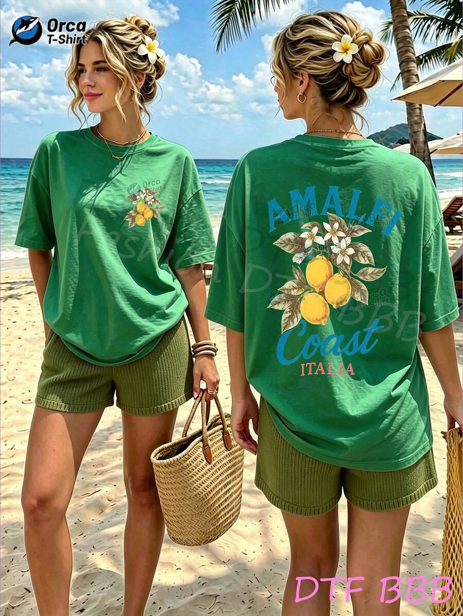 Women T-Shirts - 綠色 - 查看 1