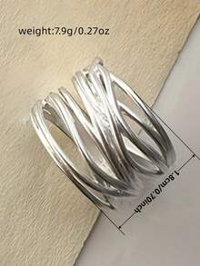 1pc Women's Everyday Ring, Wedding Engagement Party Jewelry, Valentine's Day Gift - 1# - View 8