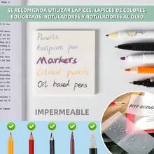 Set Of 550 Transparent Sticky Notes, Includes Translucent Sticky Labels And Markers For Annotating Books, Marking Pages, Indexing And Keeping Writing Organized - 550 Sheets - View 6