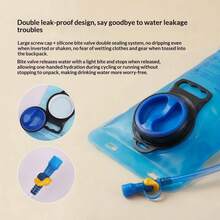 1PC Leakproof Hydration Bladder, TPU Outdoor Water Reservoir Bag With Drinking Tube Bite Valve, Foldable Water Storage Pouch For Hiking Camping Cycling Running - Outdoor Water Bladder - View 4