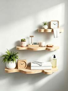Small Floating Wall Shelf, Vintage Farmhouse Style Wall Decor, Kitchen Storage & Living Room Decoration, Windowsill Plant Stand, Bedroom & Entryway Organizer - View 6