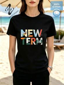 Women T-Shirts - 黑色 - 查看 1