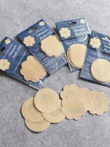 Adesivo kit 100 Tapa-Seios Invisível Protetor com 7,5cm de Diâmetro para Tampar Mamilos/Aureola/5PARElS - Mistura 2Pacote(20 Unidades) - Visão 8