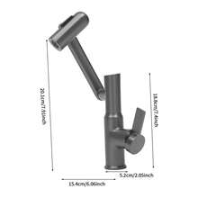 YUNRUX Swivel Faucet, Faucet With LED Temperature Display, Bathroom Faucet - Grey - View 2
