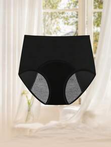 MIOTAN 1pc Women's Triangle Panties Period Underwear, Moisture-Wicking, Sweat-Proof, Breathable Mesh - Black - View 2