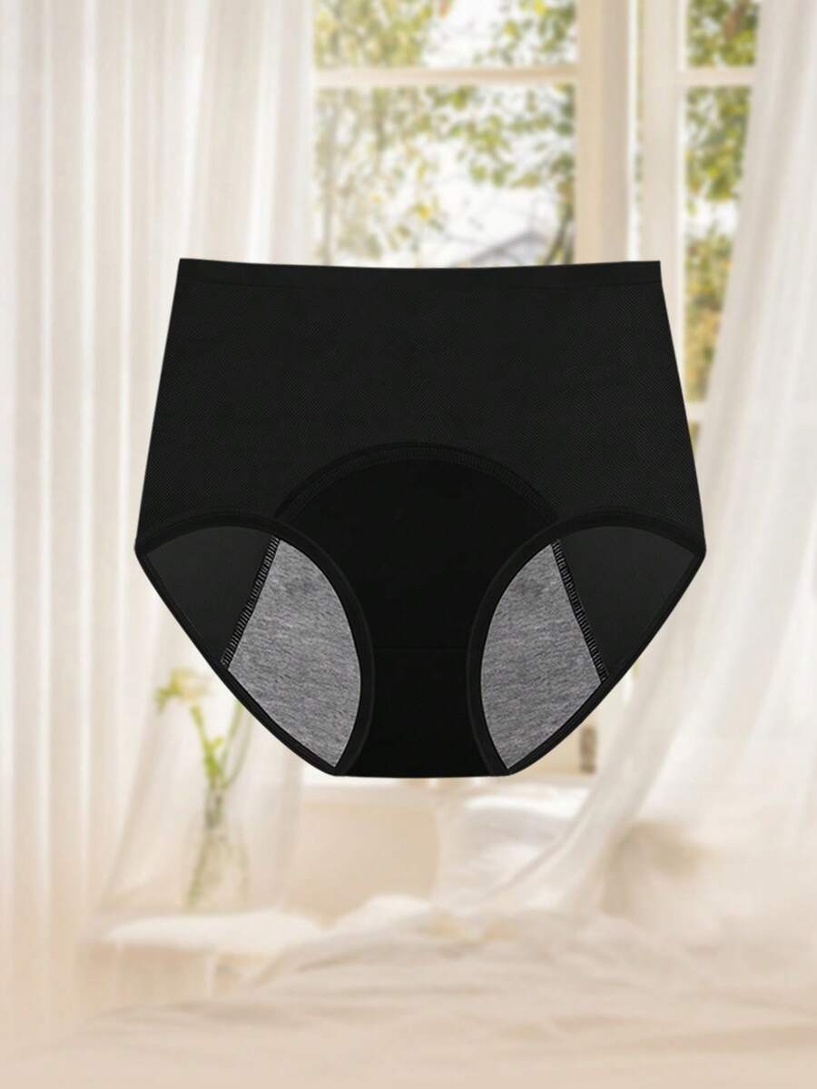 MIOTAN 1pc Women's Triangle Panties Period Underwear, Moisture-Wicking, Sweat-Proof, Breathable Mesh