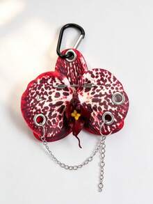 1 Piece Of Punk Rivet Imitation Orchid Flower Bag Hanger / Y2K Keychain / Flower Pendant Keychain / Car Keychain / Gift For Friends - Multicolor - View 9