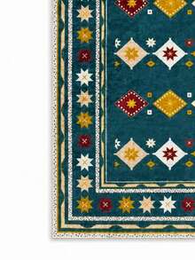 Vicenza Machine Washable Non-Slip Decorative Modern Vintage Kitchen Runner Hallway And Living Room Rug - Dusty Pink - View 6