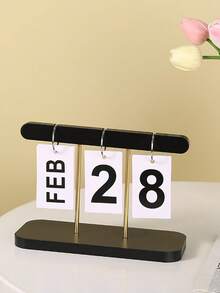 Nordic Minimalist Creative Flip Calendar, Desktop Decor Calendar, Suitable For Home Living Room, Dining Table, Coffee Table, Office Desk Decoration, Housewarming Gift - B - View 10