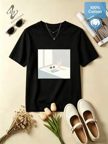 Women T-Shirts - 黑色 - 查看 2