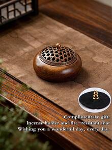 South American Ncense Burner, Indoor Aromatherapy Diffuser, Comes,Tea Ceremony Decor Gift, Birthday Or Graduation Gift, Portable Meditation Purification Bowl, Home Space Purification, Vintage Desktop Decor Ritual Ornament - Multicolor - View 15