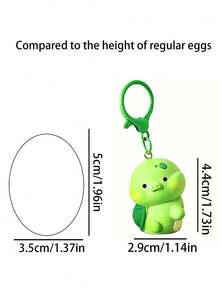 Cute Pun "Turtle-Bestie" (Turtle-Bee) Magnetic Keychain, Adorable Turtle & Bee Pendant, Suitable For Bags Or Car Keys, Holiday, Daily, Gift - Multicolor - View 8