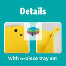 6pcs Foldable Felt Storage Boxes, Thickened Durable Felt Desktop Organizer Baskets, Entryway Key Jewelry Wallet Phone Organizer, Foldable Space-Saving, Storage Rack Tray Decor - View 9