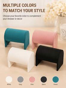 Velvet Watch Display Stand, Multi-Functional Jewelry Bracelet Storage Rack, Soft Flannel Jewelry Display Stand, Suitable For Watches, Bracelets, Necklaces, Rings, Countertop Decor Props, Retail Store And Home Jewelry Storage Organizer - Multicolor - View 2