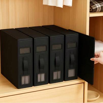 4 Pcs Bed Sheet Organiser Folding Storage, Bedding Organiser Box With Zip For Sheets, Duvet Covers, Clothes, Towels And Blankets