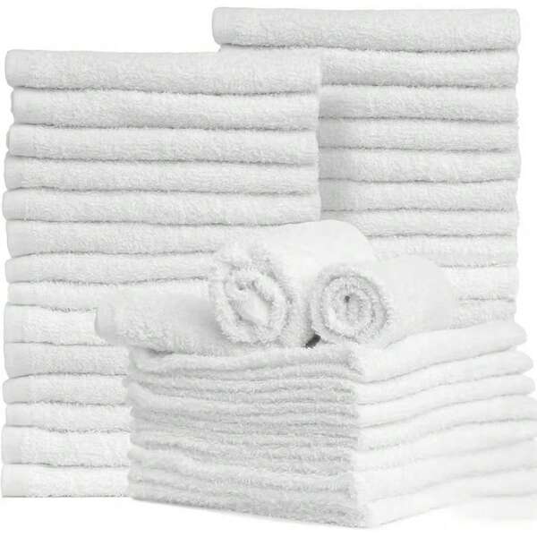 Wash Cloths 6/12/24/48 Pack, Super Soft And Skin Friendly Face Towel For Sensitive Skin, 10x10/12x28 Inch Small Large Face Washcloths, Reusable Washable Makeup Remover Cloths, Easy To Rinse Muiticolor Facial Cleansing Cloths