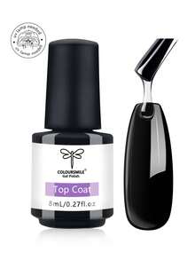 COLOURSMILE Nail Gel Glue, Suitable For Nail Stickers, Nail Tips, And Artificial Nails; Super Strong, Lasts Over 28 Days (Requires UV/LED Lamp Curing), Suitable For UV/LED Gel Nail Extensions. - Clear - View 2