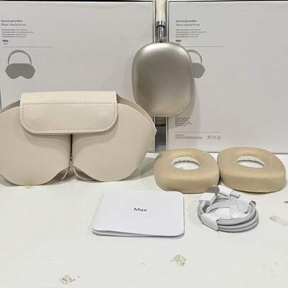 NEW MAXPRO5 Wireless Bluetooth Headphones, Magnetic Removable Earcups, Immersive High Fidelity Audio, Full Package With Case & Charging Cord