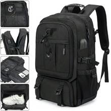 60L Travel Laptop Backpack With Shoe Compartment, Anti-Theft Hidden Pocket, Comfortable Shoulder Support For Commute, Work, University, Xmas Gift - View 5