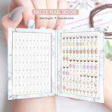 160 Colors Nail Polish Color Chart Display Book, Includes 240 Pieces Water Drop Shaped Nail Art Stickers, Salon Gel Nail Polish Sample Book, Suitable For Nail Artists - Multicolor - View 3