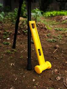 1PC Camping Tent Stake Hammer, Durable Plastic Ground Stake Puller Tool, Lightweight Portable Tent Stake Remover, Suitable For Outdoor Hiking And Camping - C - View 5