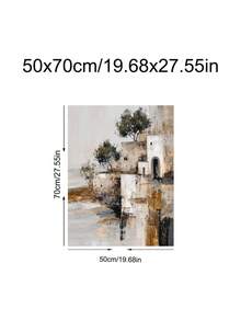 1件地中海庭院印花家居裝飾，沿海建築藝術，中性檸檬廚房裝飾，臥室裝飾，客廳裝飾，宿舍裝飾，牆面藝術，牆面裝飾，家居裝飾，房間裝飾，帆布牆面藝術，海報，裝框牆面藝術，可選框架 - 1PCS - 查看 16