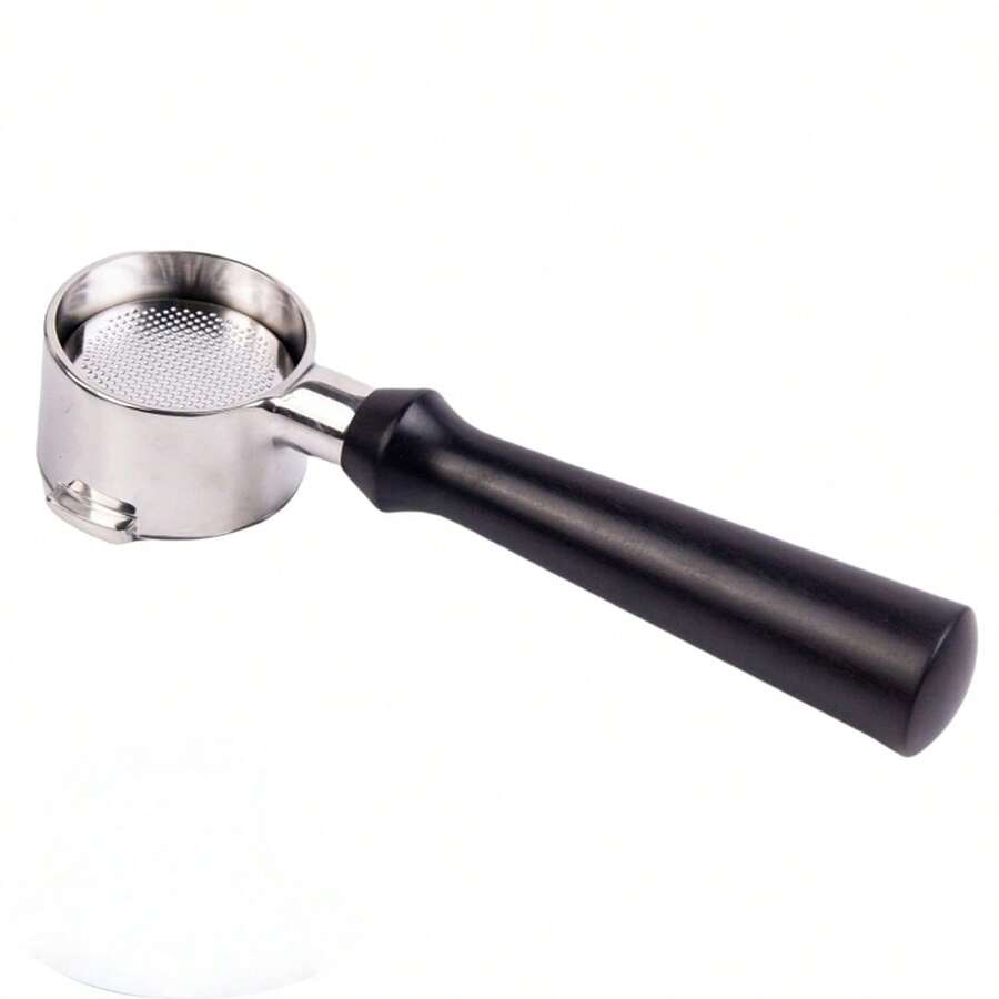 1pc 51mm 2 Ears Stainless Steel Bottomless Naked Portafilter, Professional Espresso Replacement Handle Compatible With EC200, EC221, EC0310, EC0311, EC330 Coffee Machines - Multicolor - View 1