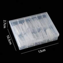120pcs Crystal Nail Extension Tips, Multiple Shapes Transparent Acrylic Fake Nails, Multi-Size Nail Extension Tips Set, Suitable For Nail Salon And Home DIY Nail Art - Multicolor - View 5